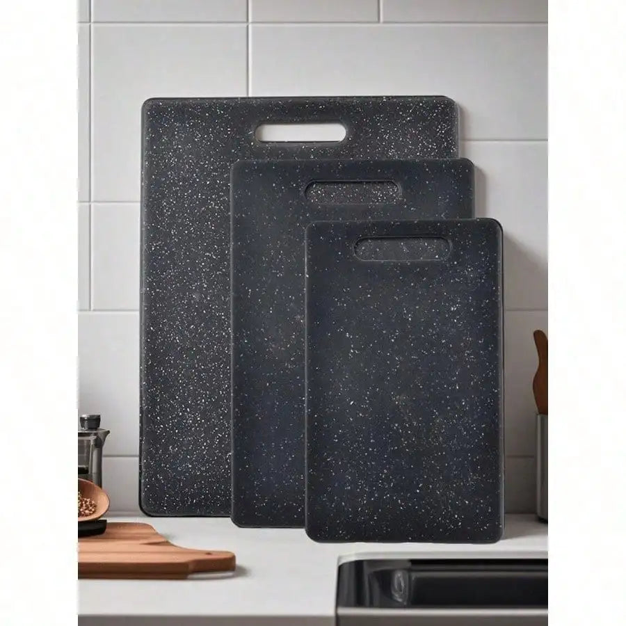 Marble Pattern Cutting Board Set (1/3 Pcs) – Multifunctional Kitchen Prep Board for Raw/Cooked Separation, Fruits & Kids’ Meals