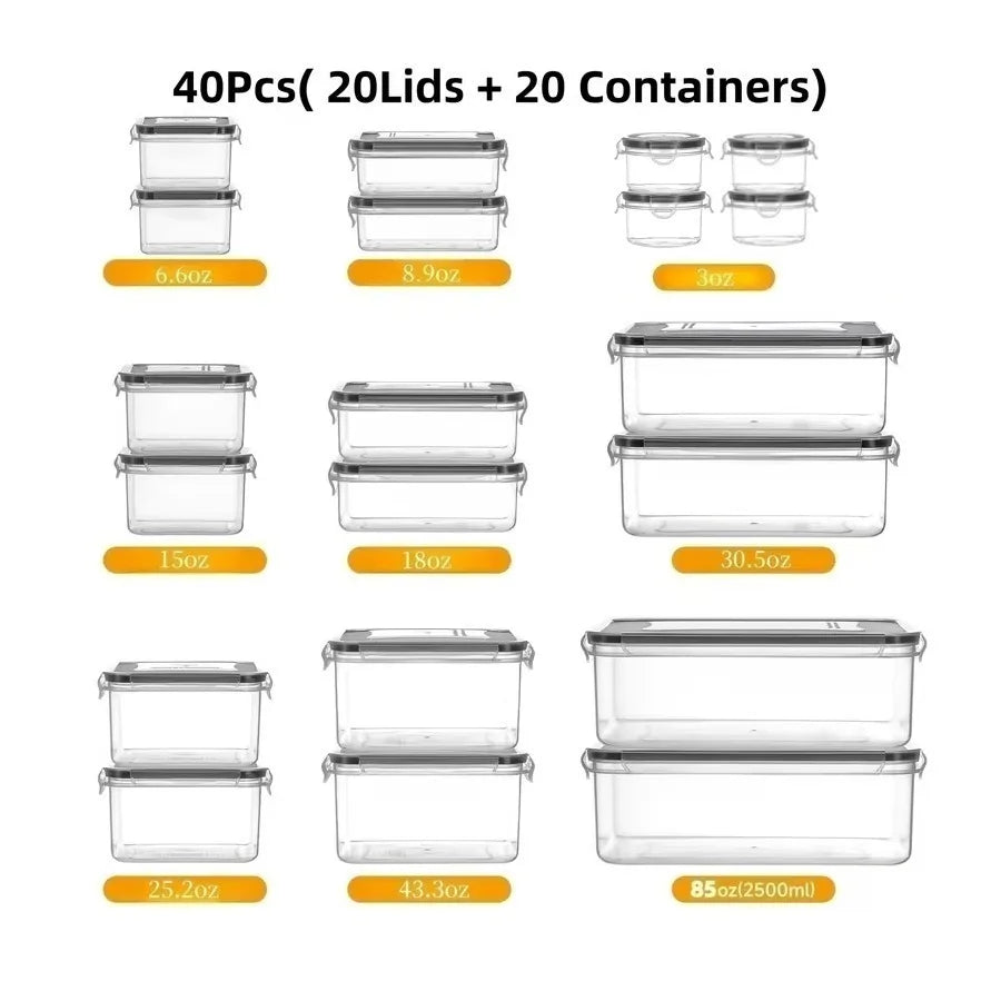 24/40/48pc food storage containers, outdoor picnic and lunch boxes, microwave ovens, ovens