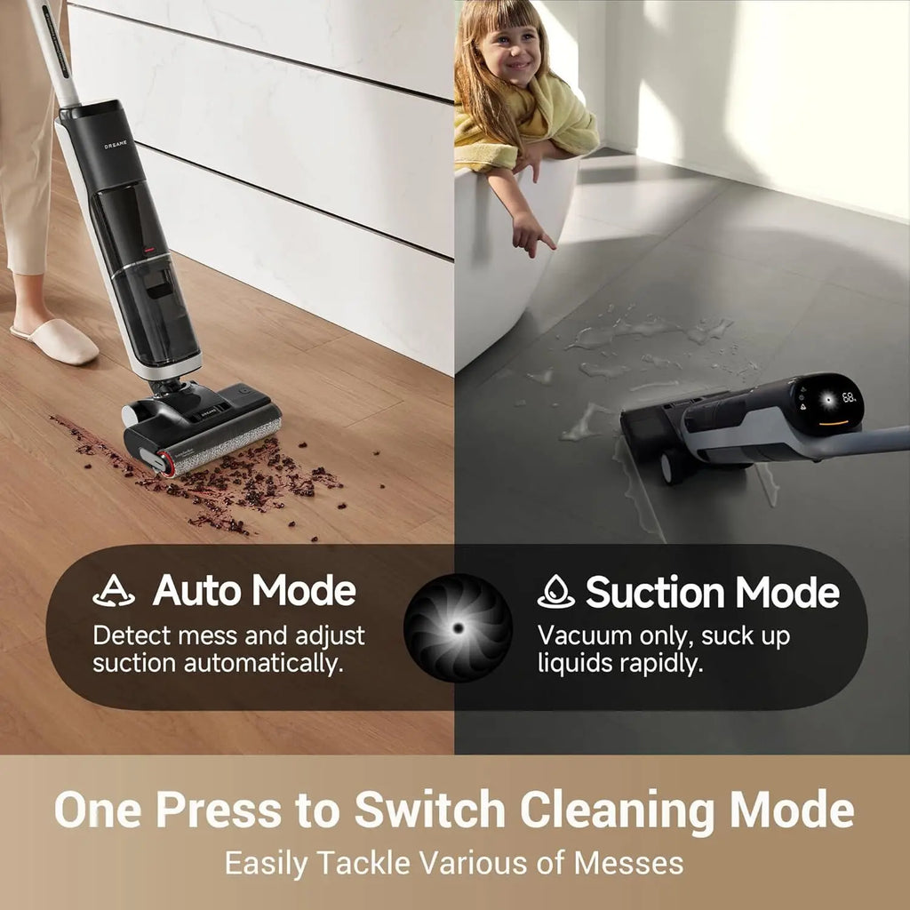 H14 dual-purpose dry wet 180 ° flat cordless vacuum cleaner with hot air