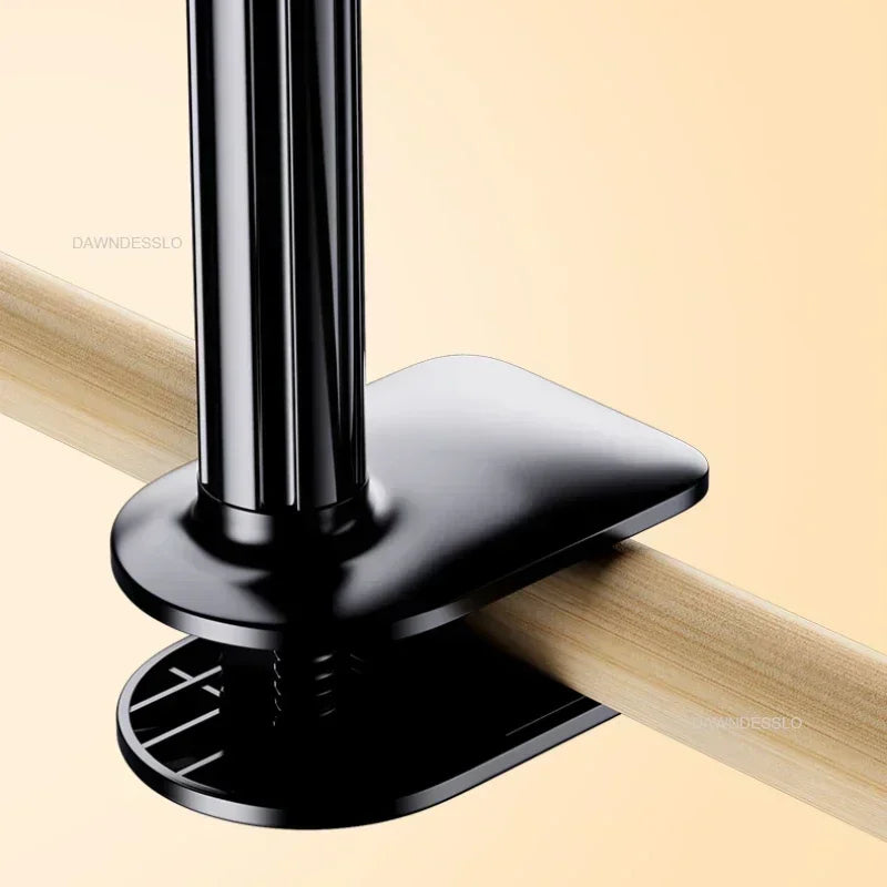 128cm Lazy Phone Holder, 360° Flexible Long Arm Bed Headrest Mount, Clamp Stand for 3.5-6.7" iPhone & Samsung Devices