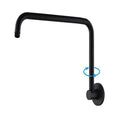 360-Degree Rotation Shower Arm Rain Shower Head Extension Arm with Flange Adjustable Extension for Bathroom Standard