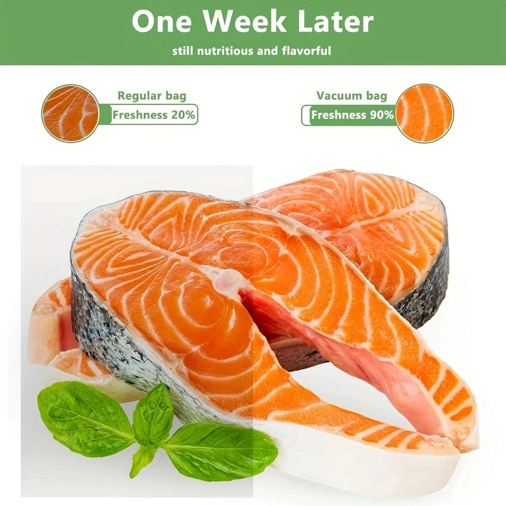 Food Vacuum Sealer Bags, Food preservation bag，Commercial Grade Pre-Cut Bags, BPA Free, Ideal for Vacuum Storage