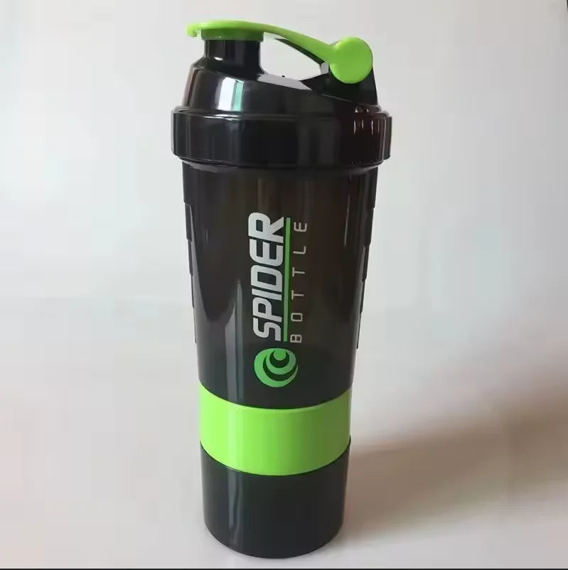 Shaker Cups Portable Protein Powder Shaker Water Bottles Outdoor Sports Milkshake Kettle Gym Fitness Mixing Shake Bottle
