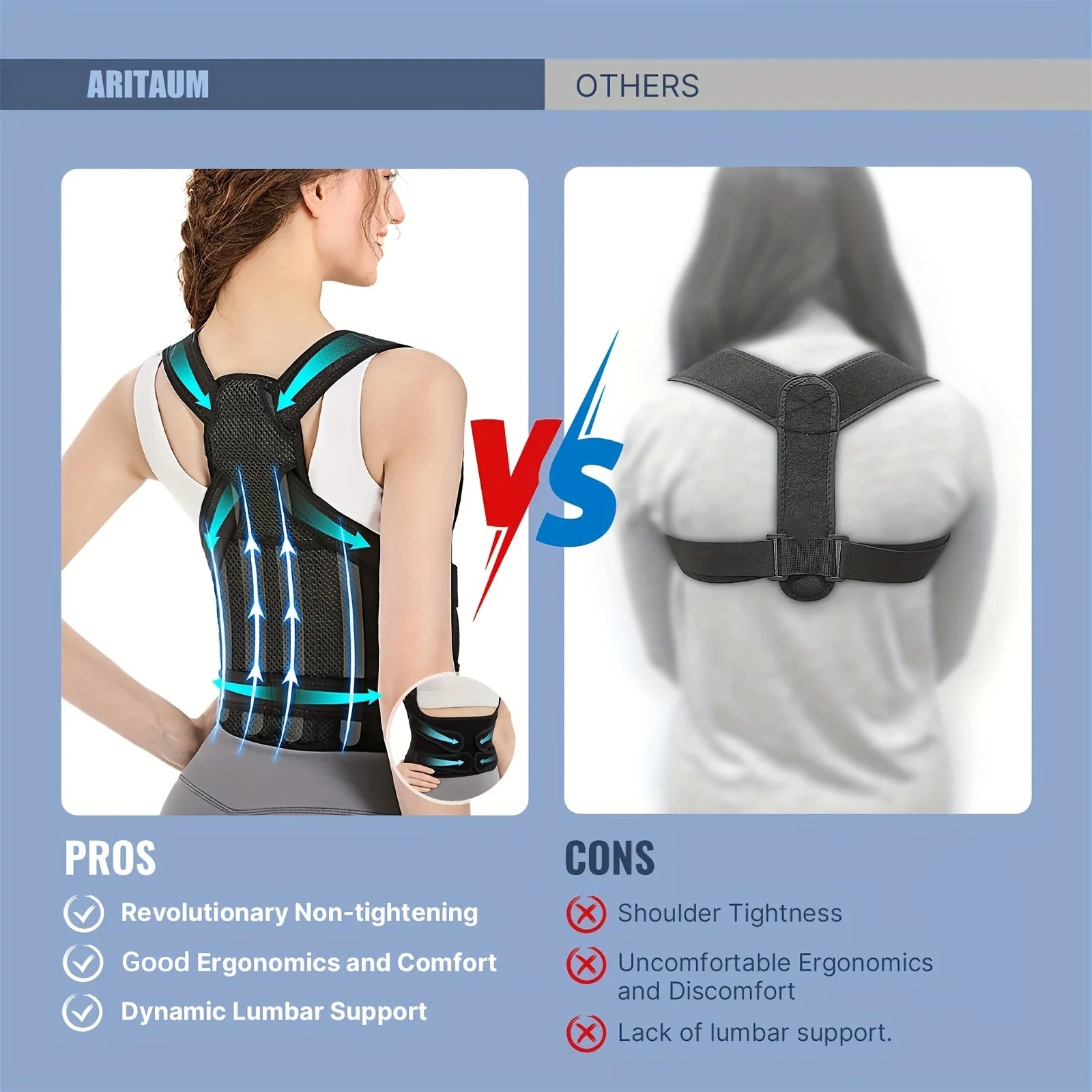 Back Brace Posture Corrector For Unisex Shoulder Straightener Adjustable Full Back Support Upper Hunchback Spine Corrector