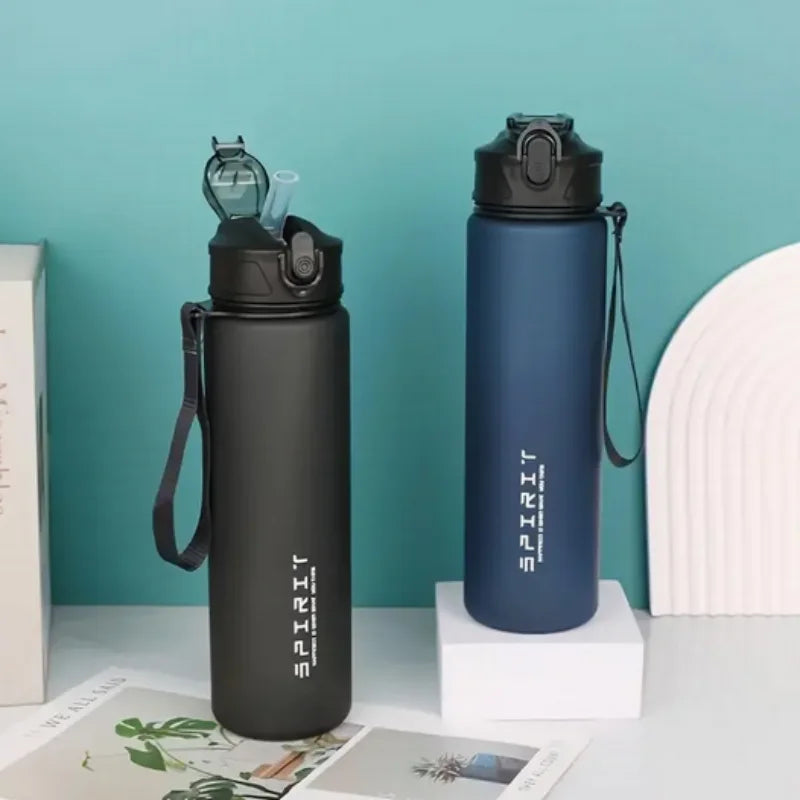 750ML Leak-Proof BPA-Free PC Sports Water Bottle with Straw & Handle, Insulated Design, Perfect for Fitness, Camping