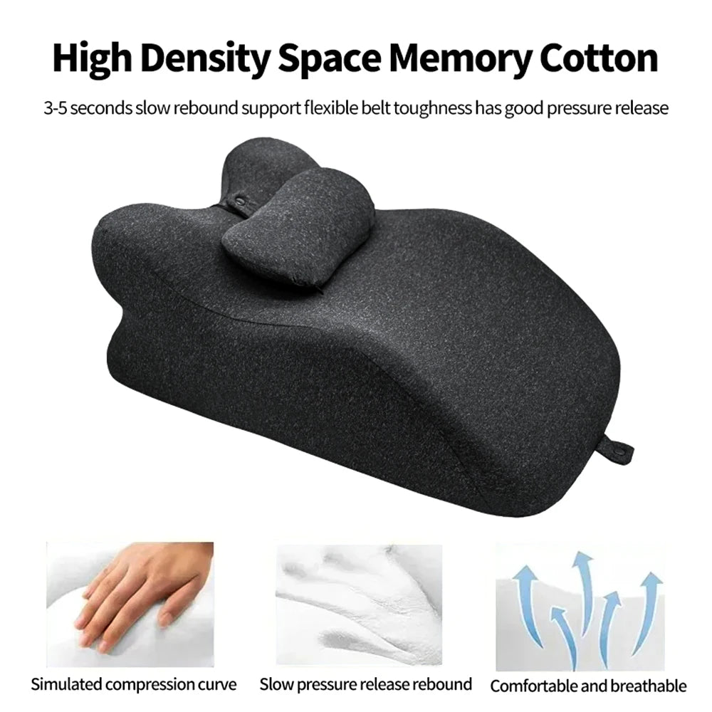 Bed Wedge Pillow for Acid Reflux or Sleeping with New Prone Position Ergonomic Pillow for Reading, Couple's Lying Pillow