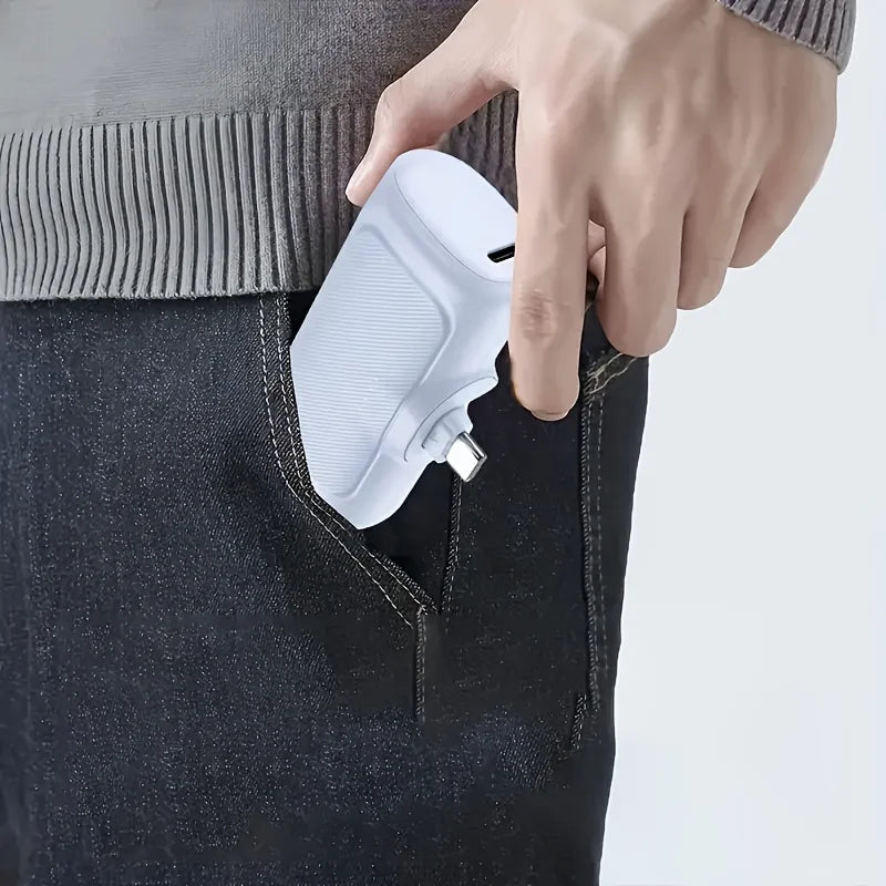 22.5W Fast Charging, 5000mAh Compact Portable Power Bank, USB-C Power Bank, Fully Compatible, USB Type-C, Dual-Mode Charging