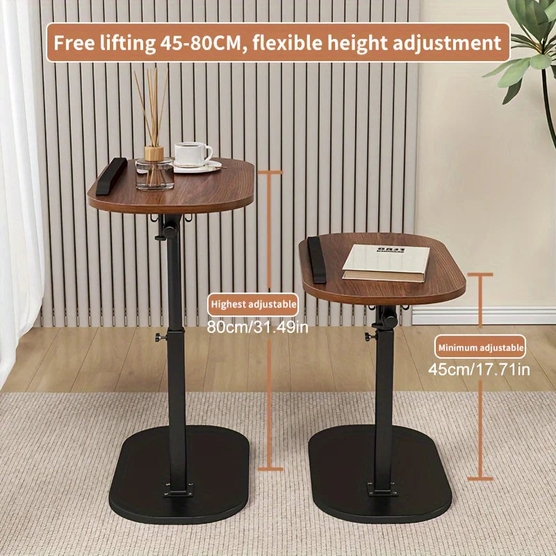 Office Desk Computer Workstations Laptop Table, A Mobile And Adjustable Side Table/folding Table, Suitable For Home Office Desks