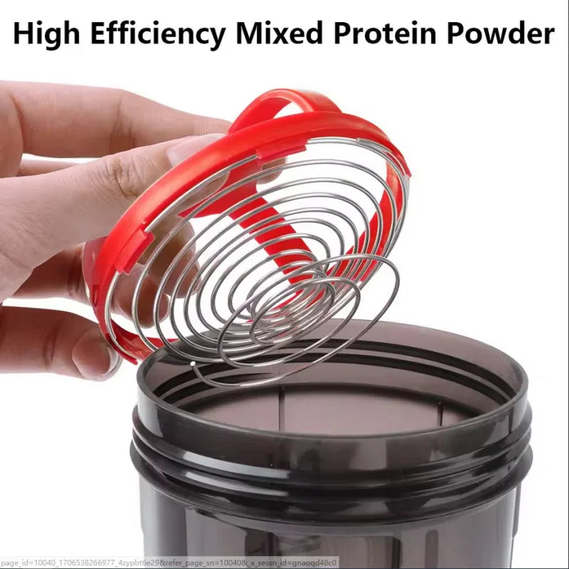 Shaker Cups Portable Protein Powder Shaker Water Bottles Outdoor Sports Milkshake Kettle Gym Fitness Mixing Shake Bottle