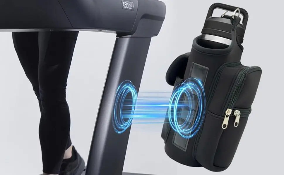Neoprene Multifunctional Magnetic Water Bottle Holder - Adjustable Strap & Phone Pocket, Magnetic Gym Bag, Ideal for Men & Women