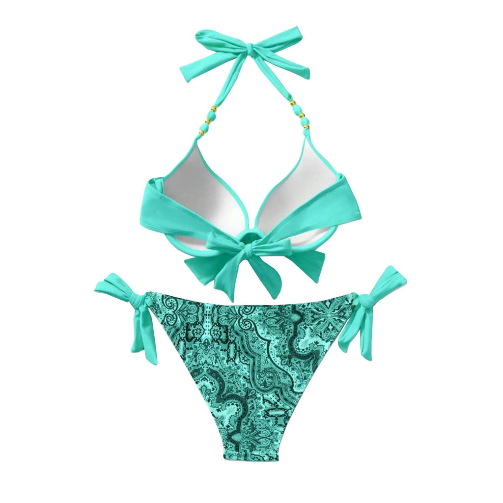 Swimwear For Women 2024 Trendy Women'S Sexy Fashion Bikini Strap Split Swimsuit Trajes De BañO 2024 Mujer