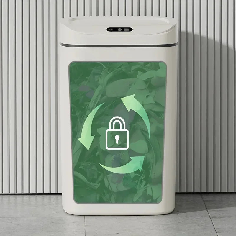 Smart trash can: gesture-open, odor-sealed, keeps air fresh. Stylish, durable & easy-clean design for any space