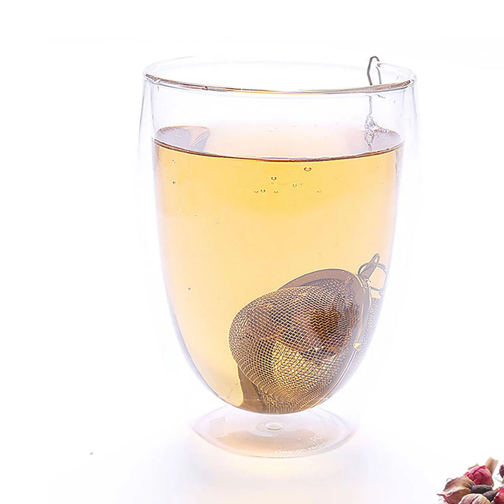10-2pcs Stainless Steel Tea Ball Loose Leaf Tea Strainer Infusers Extra Fine Mesh Tea Interval Diffuser with Chain