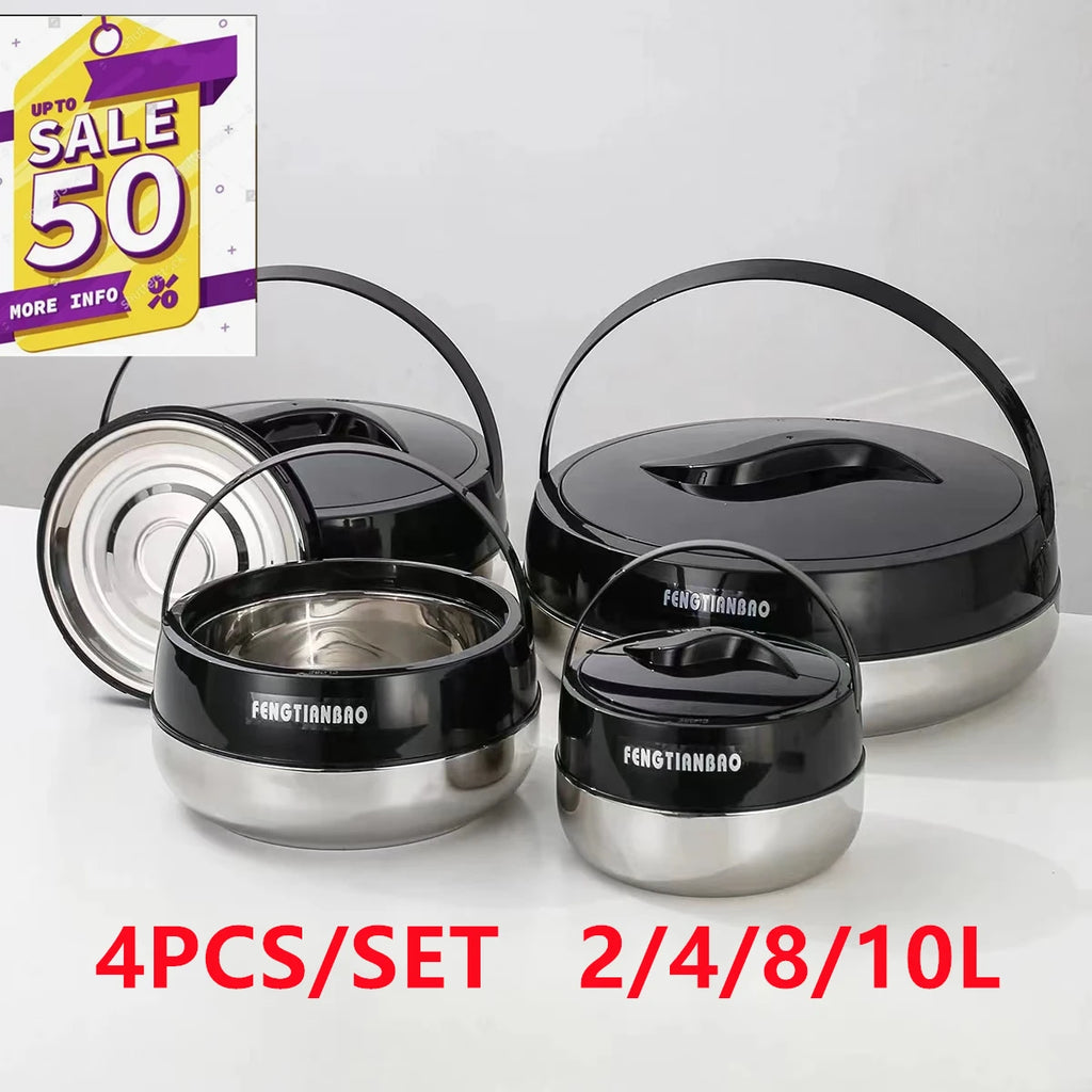 3Pcs/Set  Hot Pot Box Durable and Versatile Plastic Lunchboxes for Food Warmer Fresh Preservation Heat Ramadan Event