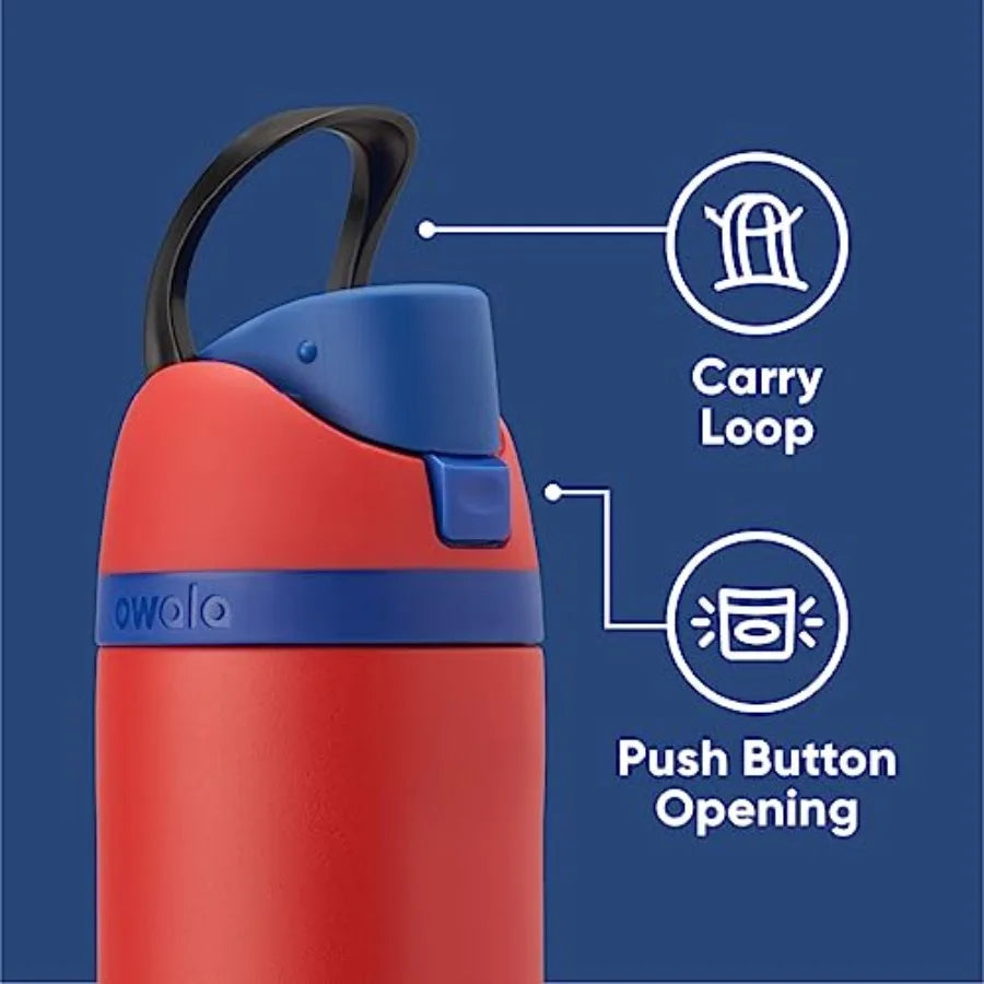 Insulated Stainless Steel Water Bottle with Straw for Sports and Travel 24 oz BPA-Free Design Ideal for Gym Hiking Commuting an