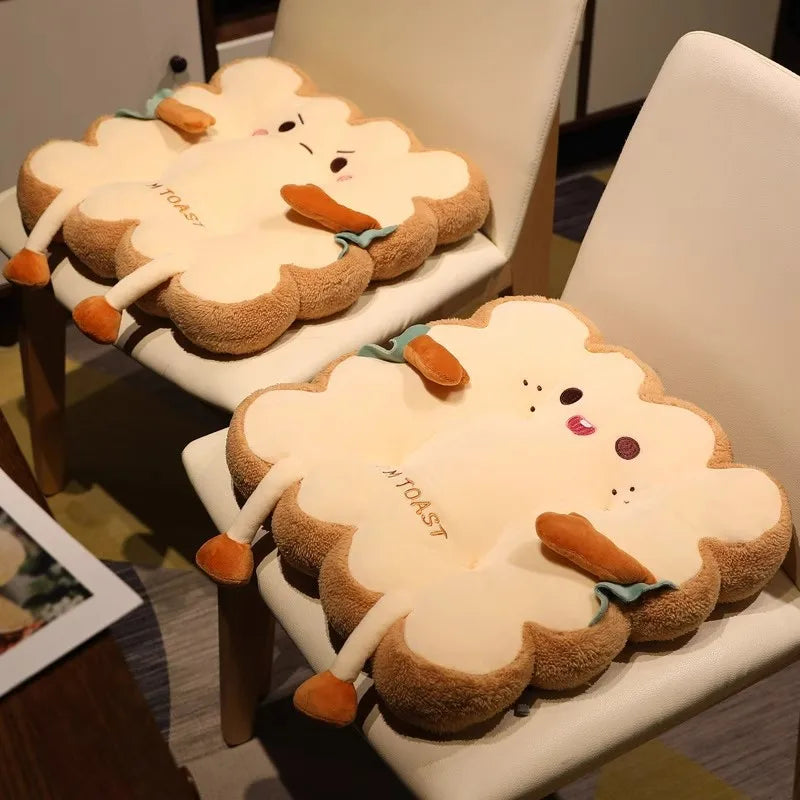 Toast Shaped Seat Cushion Memory Foam Office Chair Pad Orthopedic Comfort Floor Pillow for Home Classroom Tatami Window Seat