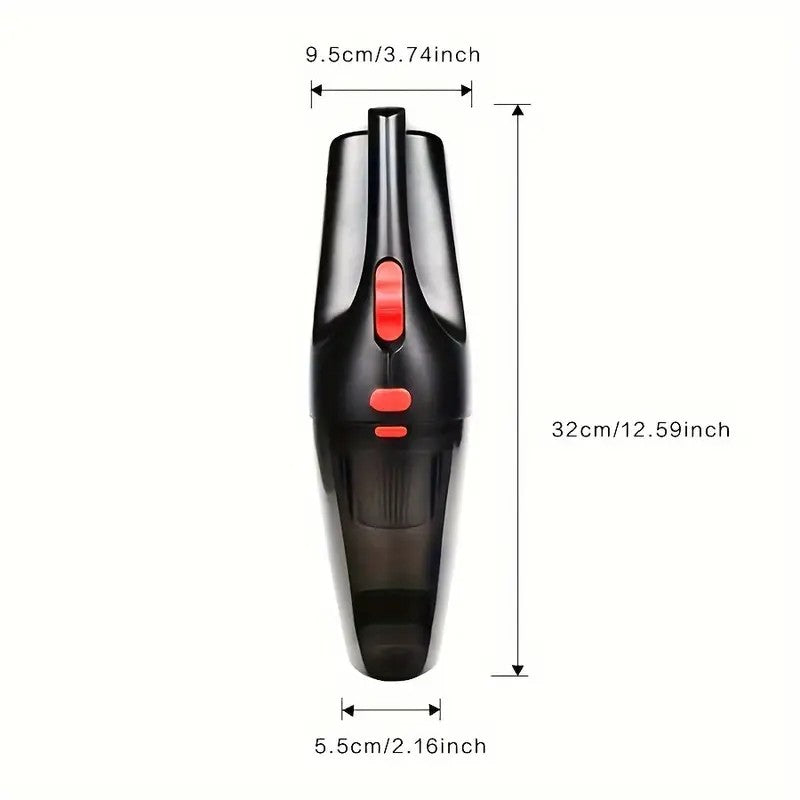 Compact Powerful Car Vacuum Cleaner - Handheld Mini Vacuum for Dust, Dirt, and Debris, Lightweight & Portable Car Interior Clean